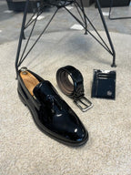Sardinelli Cadiz Tassel Black Patent Leather Loafers