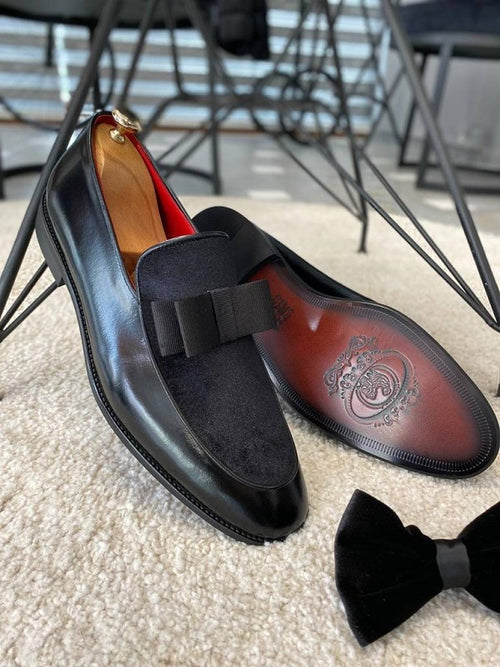 Sardinelli Cadiz Black Velvet Loafers