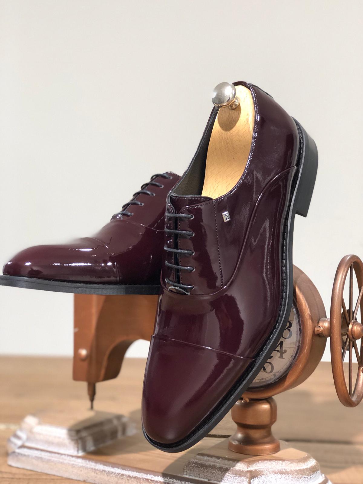 Sardinelli Casoria Classic Wholecut Burgundy Oxford Shoes