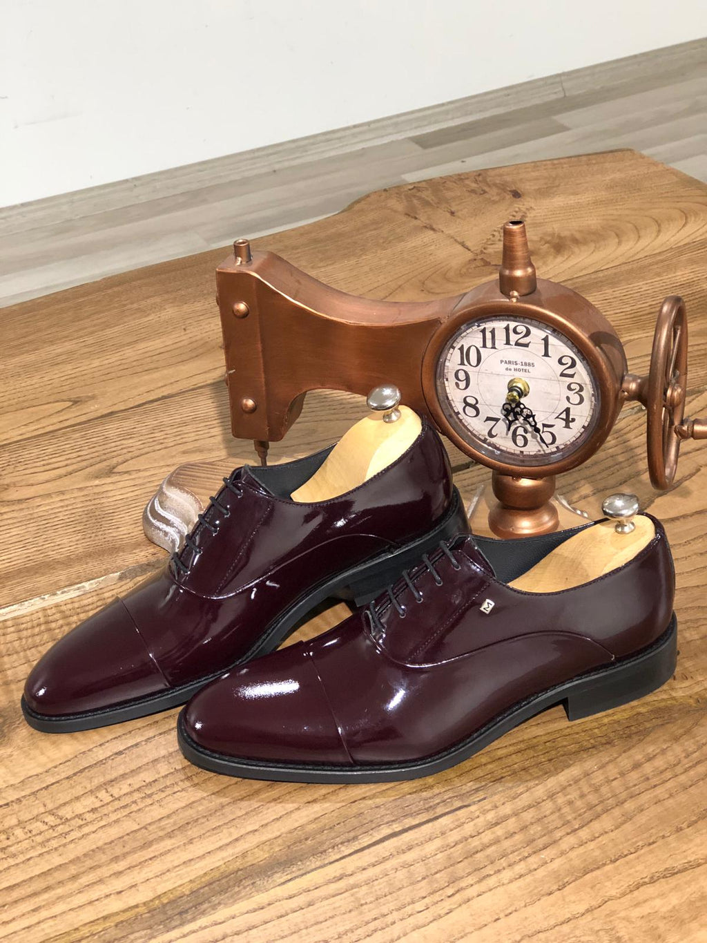 Sardinelli Casoria Classic Wholecut Burgundy Oxford Shoes