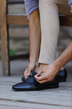Sardinelli Como Kilt Black Loafers