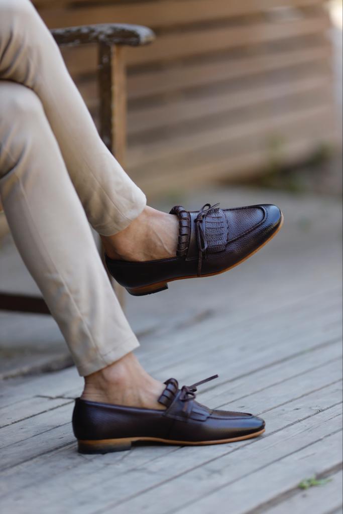 Sardinelli Como Brown Kilt Loafers
