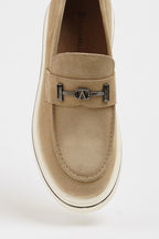 Sardinelli Forli Beige Suede Loafers