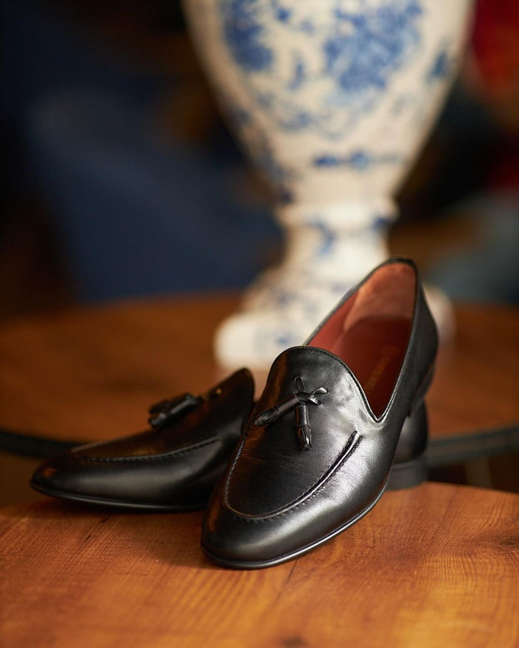 Sardinelli Forli Black Tassel Loafers