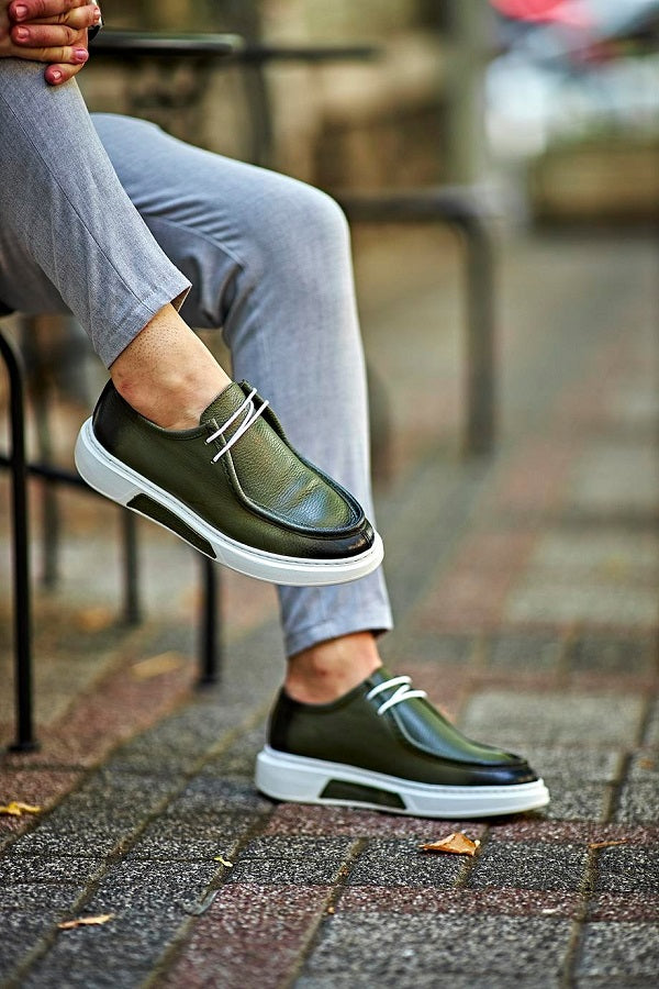 Sardinelli Forli Grain Green Casual Shoes