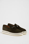 Sardinelli Forli Khaki Suede Loafers