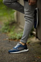 Sardinelli Forli Navy Blue Suede High Top Sneakers