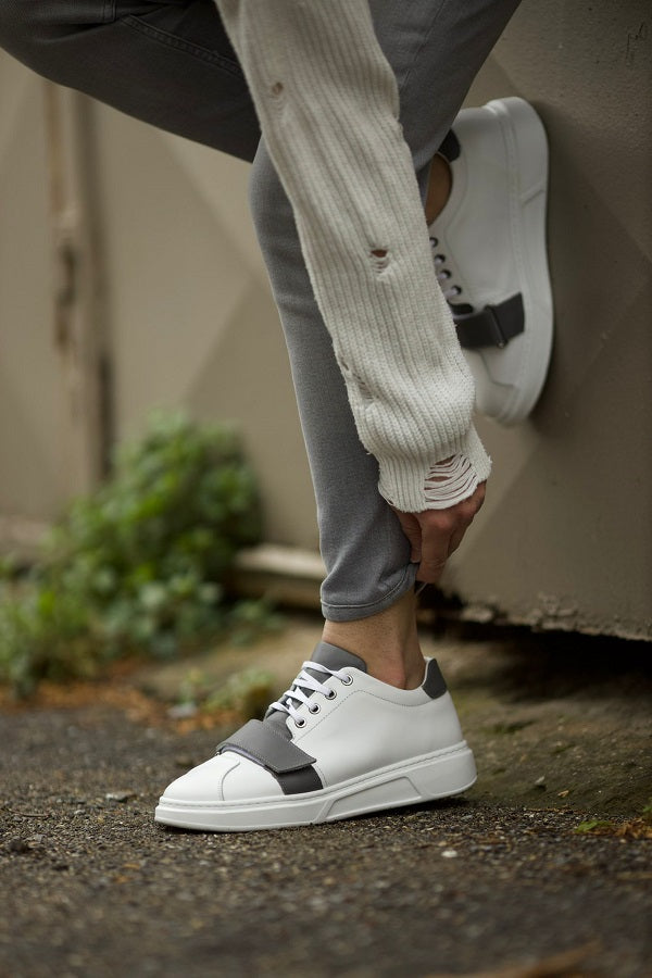 Sardinelli Forli Buckle White Mid Top Sneakers