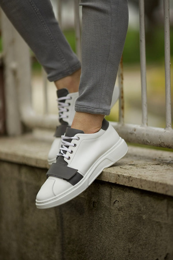 Sardinelli Forli Buckle White Mid Top Sneakers