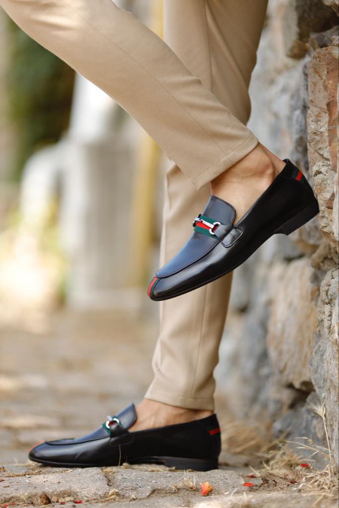 Sardinelli Heraklion Black Bit Loafers