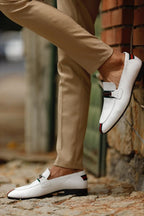 Sardinelli Heraklion White Bit Loafers