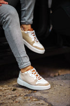 Sardinelli Lecce Beige Low Top Sneakers
