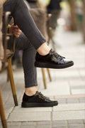 Sardinelli Lecce Patent Black Sneakers