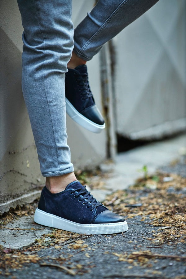 Sardinelli Lecce Blue Suede Sneakers
