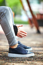 Sardinelli Lecce Blue Suede Sneakers