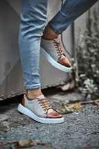 Sardinelli Lecce Brown Mid Top Cap Toe Sneakers