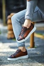 Sardinelli Lecce Monk Strap Brown Mid Top Sneakers