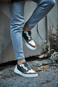 Sardinelli Lecce Camel White Low Top Sneakers