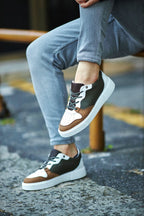 Sardinelli Lecce Camel White Low Top Sneakers