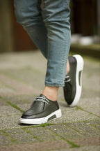 Sardinelli Lecce Green Grain Slip-On Casual Shoes