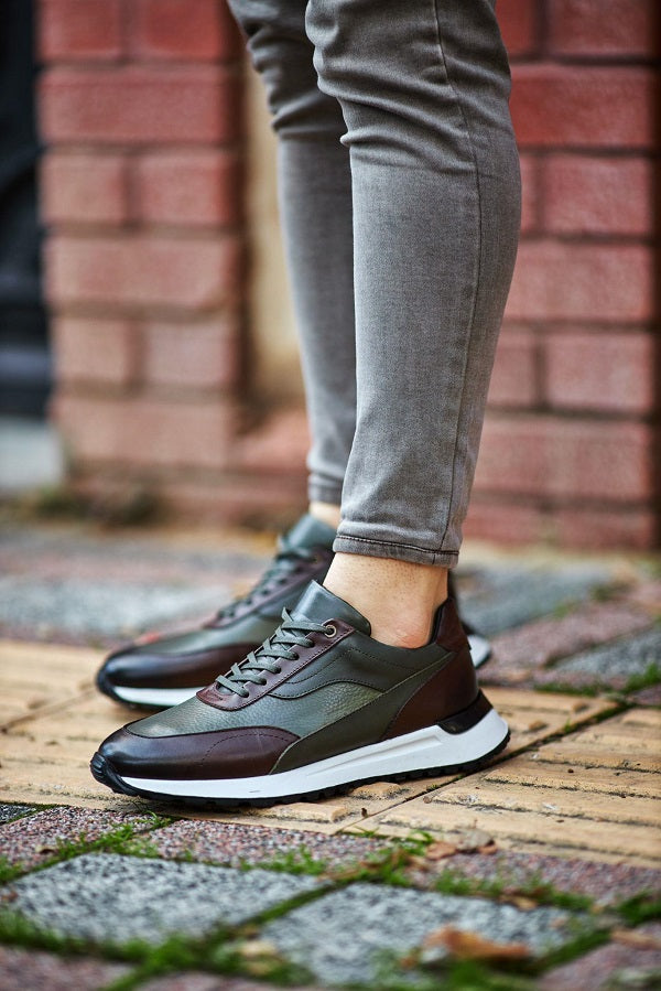 Sardinelli Lecce Laced Green High Top Sneakers