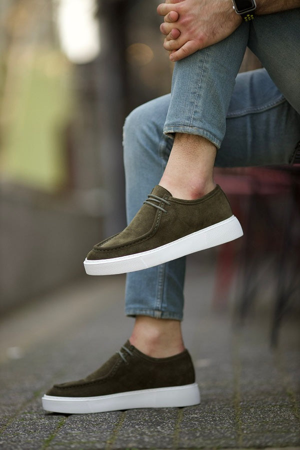 Sardinelli Lecce Khaki Slip-On Casual Shoes