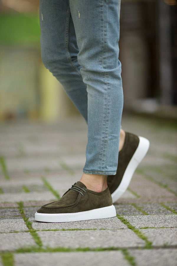 Sardinelli Lecce Khaki Slip-On Casual Shoes