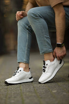 Sardinelli Lecce White Laced High Top Sneakers