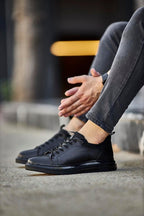 Sardinelli Leece Black Mid Top Sneakers
