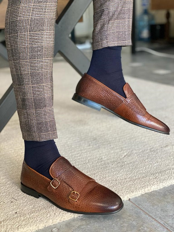 Sardinelli Madrid Brown Double Monk Strap Shoes