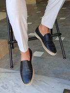Sardinelli Mantua Black Slip-On Loafers