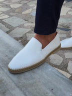 Sardinelli Mantua White Slip-On Loafers