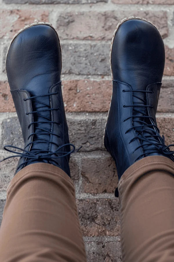 Sardinelli Men's Black Barefoot High Ankle Boots