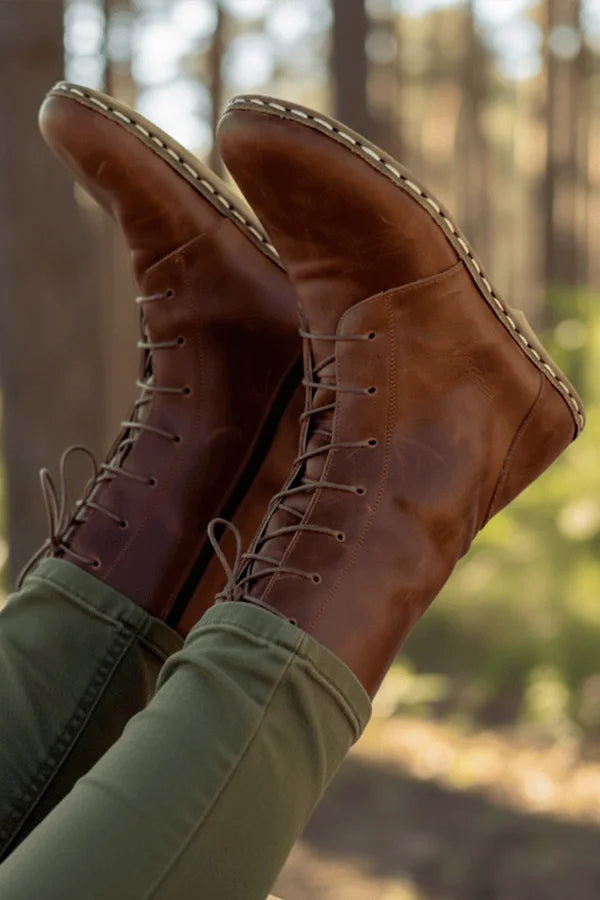 Sardinelli Men's Brown Barefoot High Ankle Boots