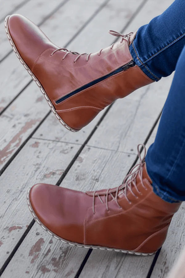 Sardinelli Men's Classic Brown Barefoot High Ankle Boots