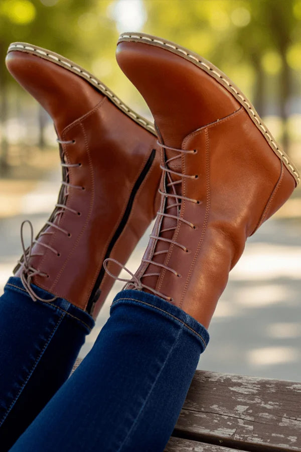 Sardinelli Men's Classic Brown Barefoot High Ankle Boots