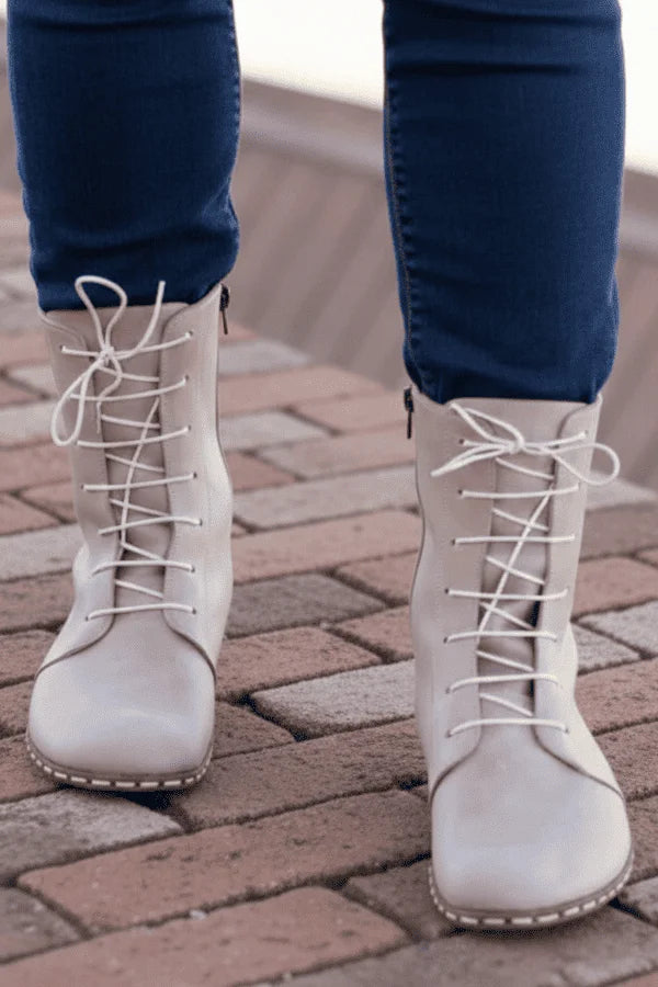 Sardinelli Men's Light Brown Barefoot High Ankle Boots