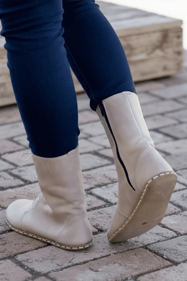 Sardinelli Men's Light Brown Barefoot High Ankle Boots