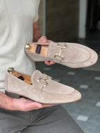 Sardinelli Murcia Beige Suede Loafers