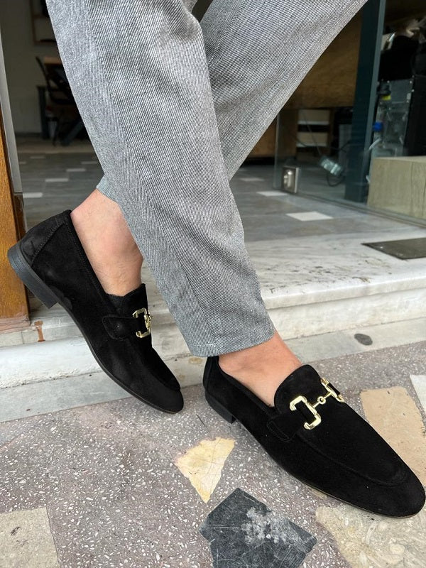 Sardinelli Murcia Black Suede Loafers