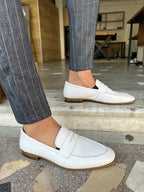 Sardinelli Murcia White Penny Loafers