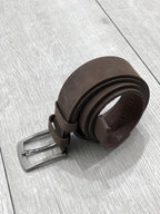 Sardinelli Naples Nubuck Leather Belt – Brown