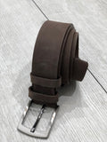 Sardinelli Naples Nubuck Leather Belt – Brown