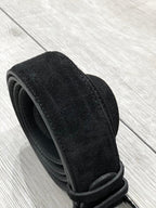 Sardinelli Naples Suede Leather Belt – Black
