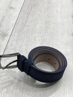 Sardinelli Naples Suede Leather Belt – Navy Blue