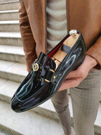 Sardinelli Padua Black Penny Loafers