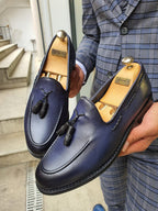 Sardinelli Palermo Navy Blue Tassel Loafer