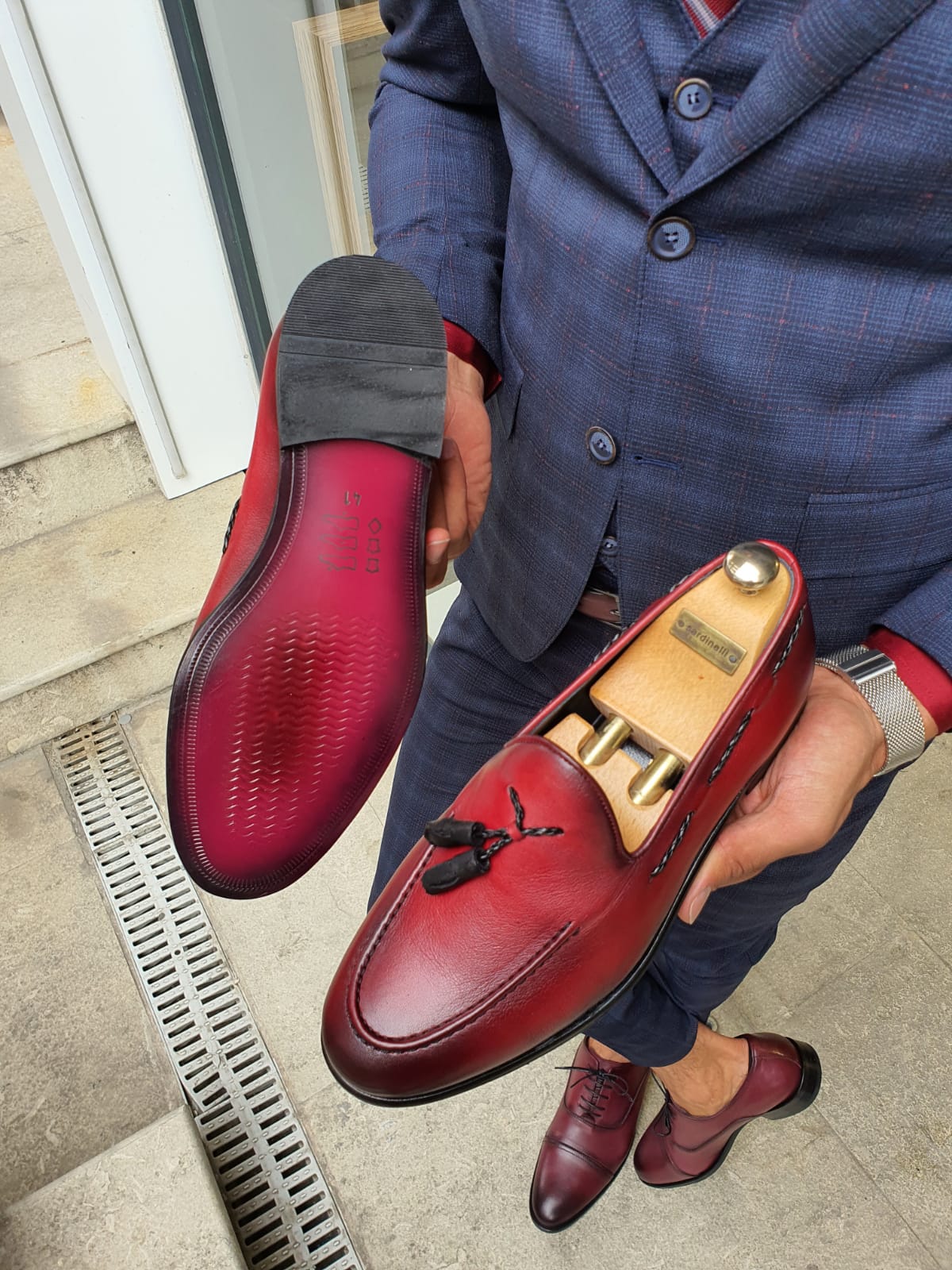 Sardinelli Palermo Red Tassel Loafer