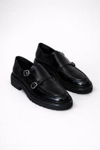 Sardinelli Pamplona Black Buckle Shoes