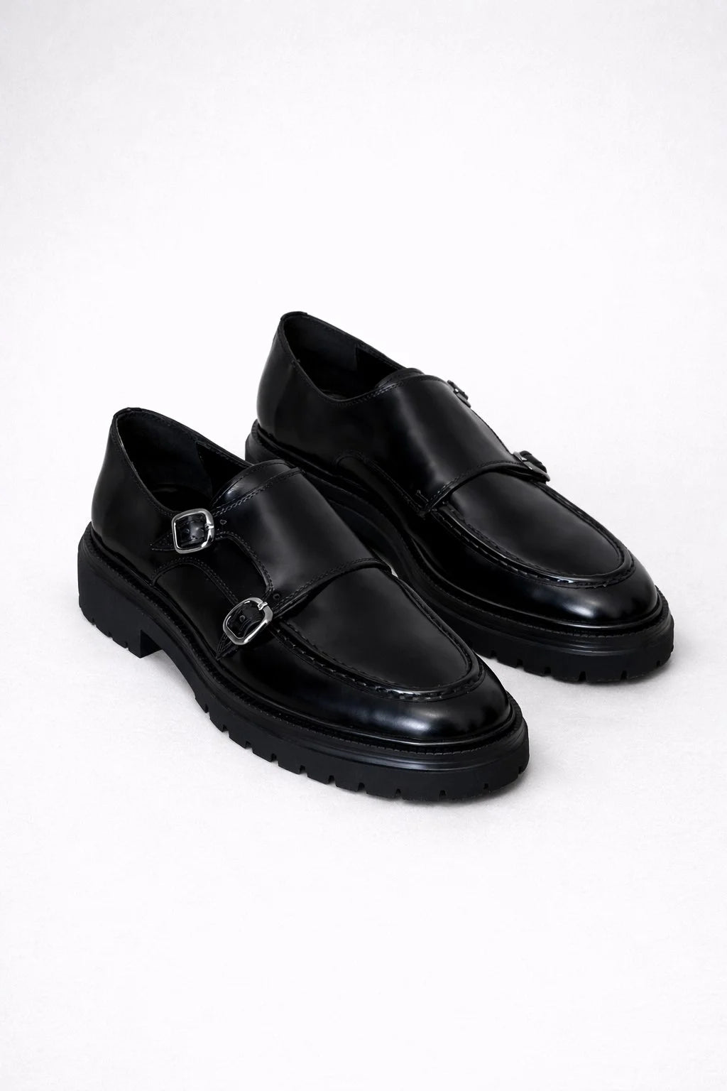 Sardinelli Pamplona Black Buckle Shoes